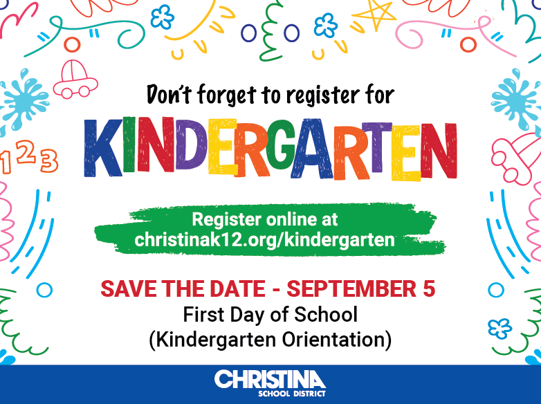 crayon and marker doodles - Don't forget to register for kindergarten 